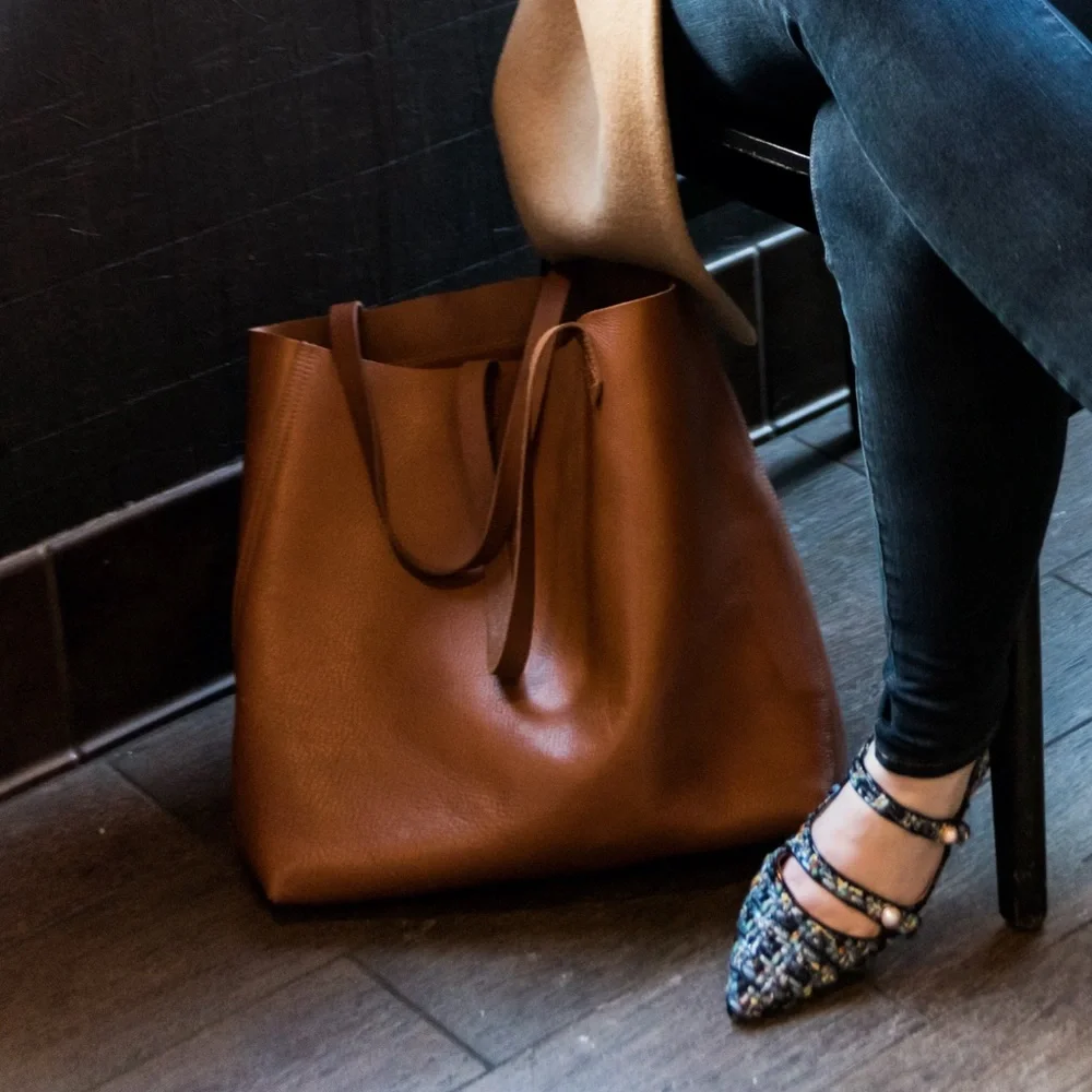 Madewell The Transport Tote- English Saddle - Picture 1 of 12